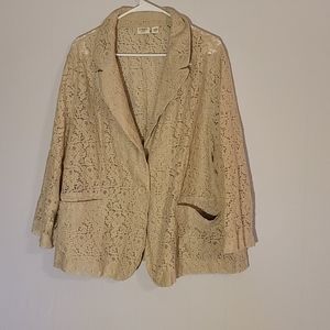 Cato Cream Lace Blazer